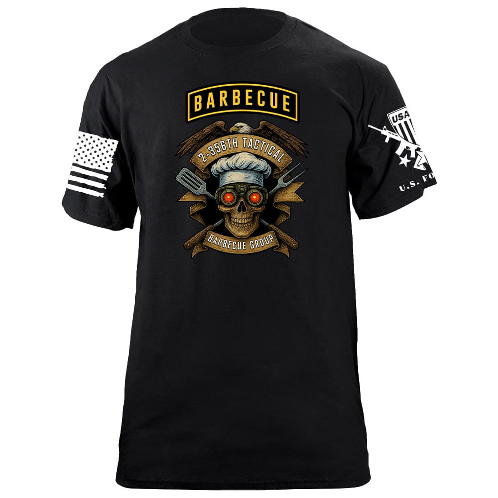 2-356th Tactical Barbecue Group T-Shirt - Eagle Shirts 86378-S-BK