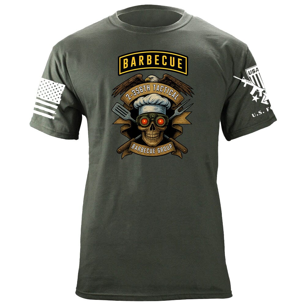 2-356th Tactical Barbecue Group T-Shirt - Eagle Shirts 86378-S-MG