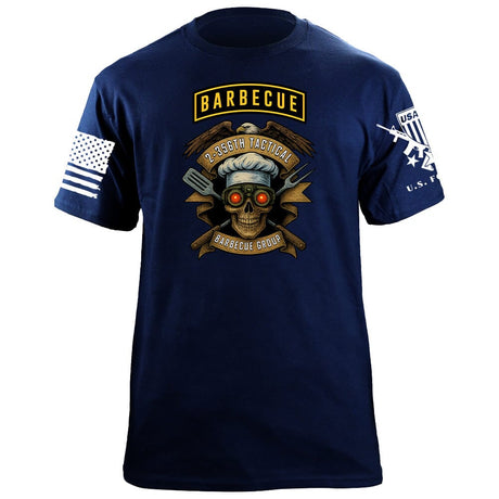 2-356th Tactical Barbecue Group T-Shirt - Eagle Shirts 86378-S-NAVY