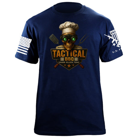 Tactical Chef BBQ T-Shirt Shirts 86375-S-NAVY