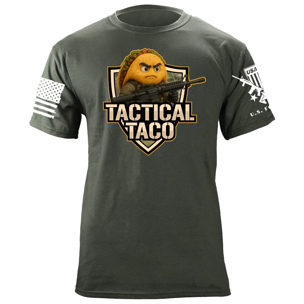 Tactical 3-D Taco T-Shirt Shirts 86376-S-MG