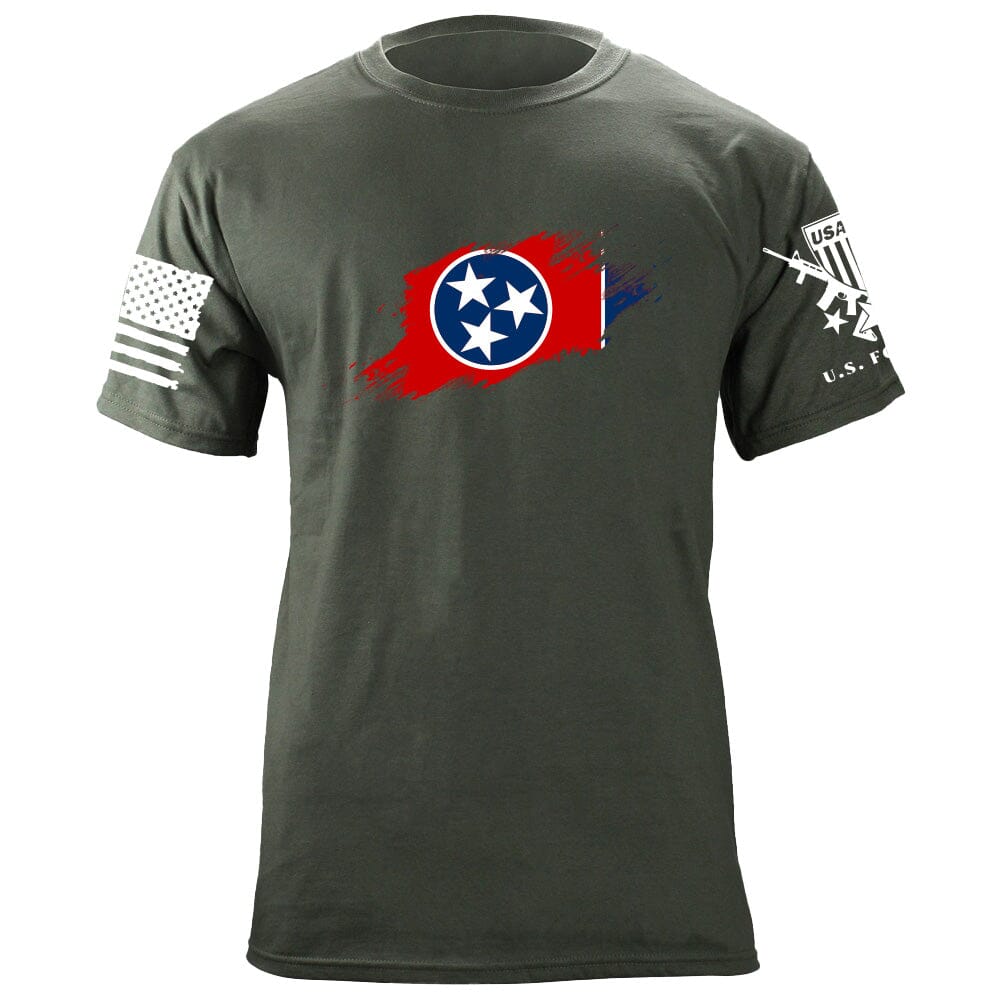 Tennessee Flag Paint Swatch T-Shirt Shirts 87090-3XL-MG