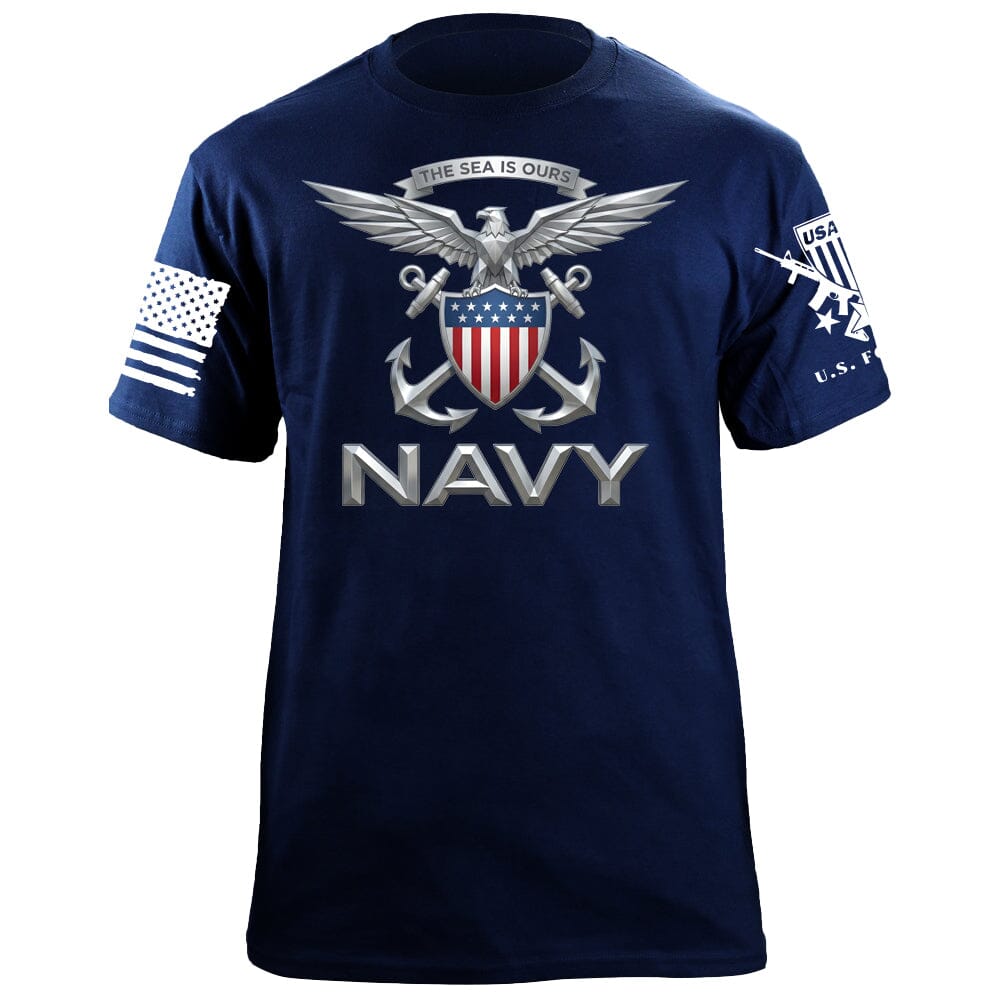 The Sea is Ours T-Shirt Shirts 88092-S-NAVY