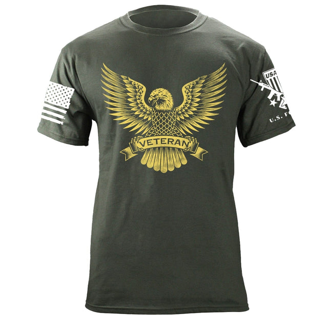 Veteran Eagle Vegas Gold Tshirt Shirts 87186-S-MG