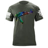 Tie-Die AK-47 T-Shirt Shirts 87226-S-MG