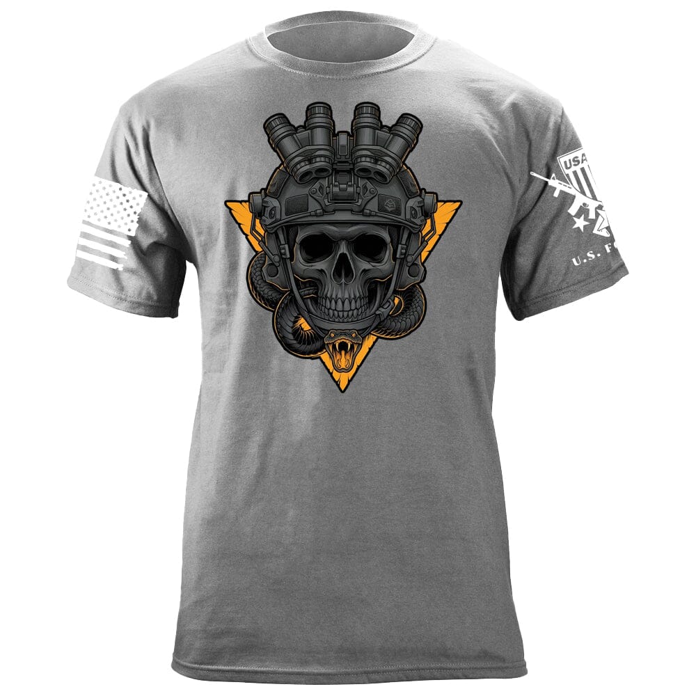 Triangle Skull Low Contrast T-Shirt Shirts 88148-S-HG