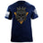 Triangle Skull Low Contrast T-Shirt Shirts 88148-S-NAVY
