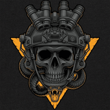 Triangle Skull Low Contrast T-Shirt Shirts 