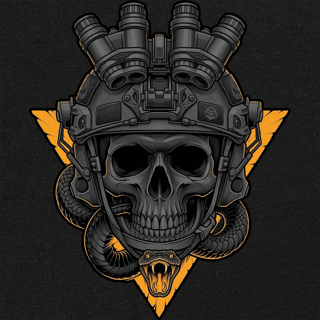 Triangle Skull Low Contrast T-Shirt Shirts 
