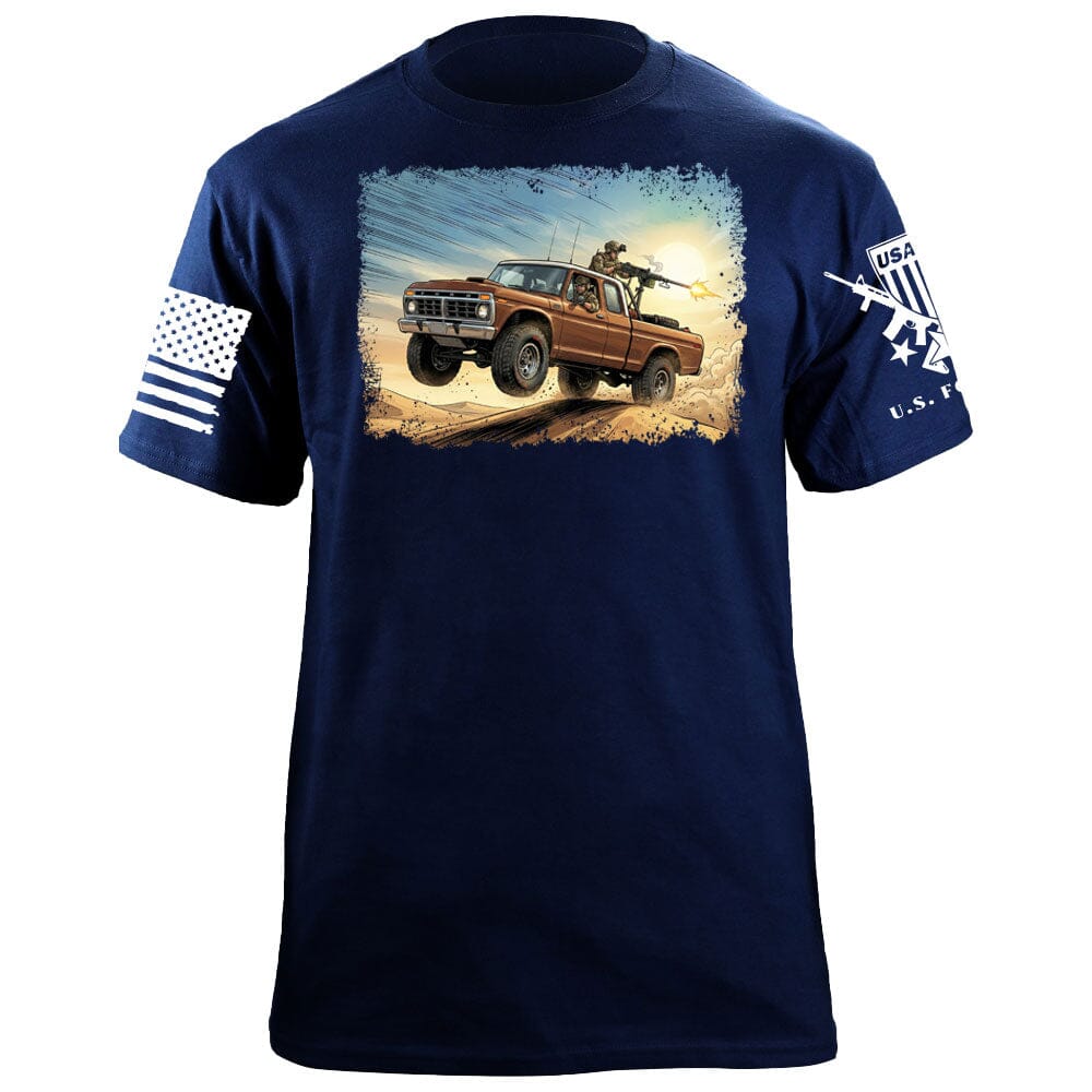 Square Body 50 Cal T-Shirt Shirts 88052-S-NAVY