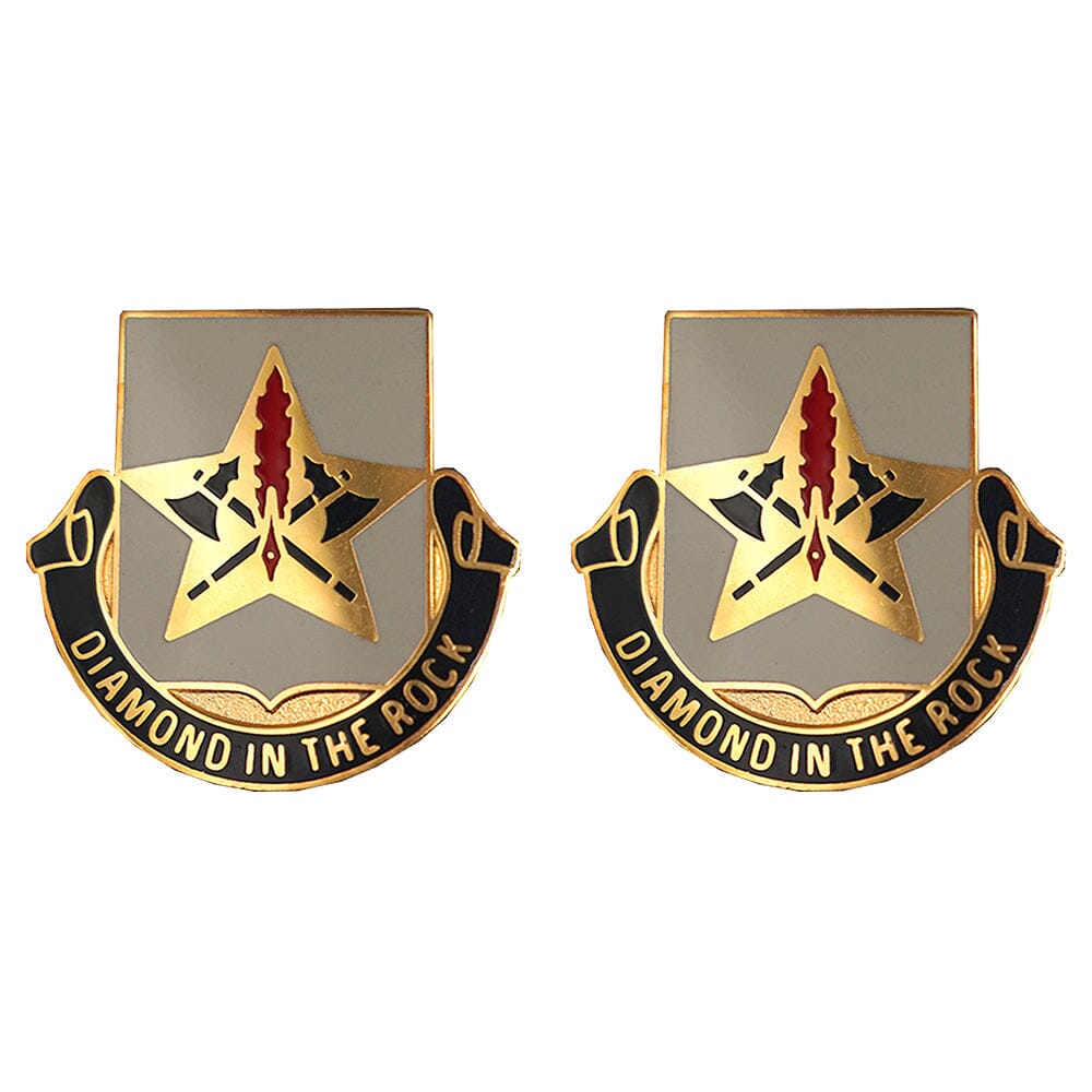177th Finance Battalion Unit Crest (DIAMOND IN THE ROCK) Army Unit Crests 