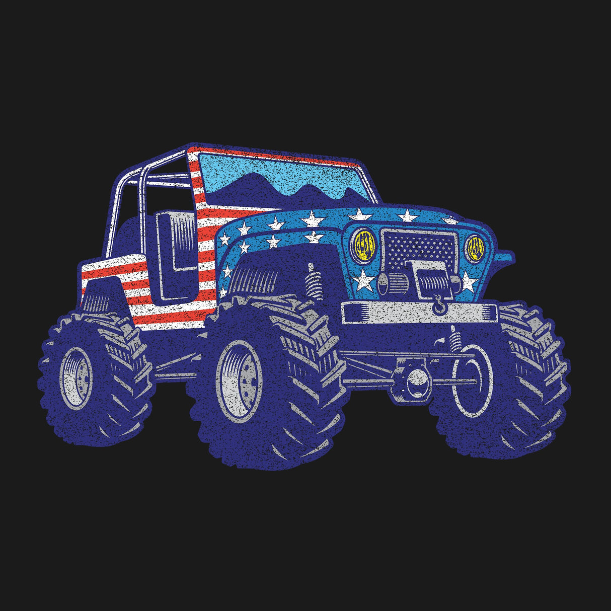 USA FLAG Jeep Hoodie