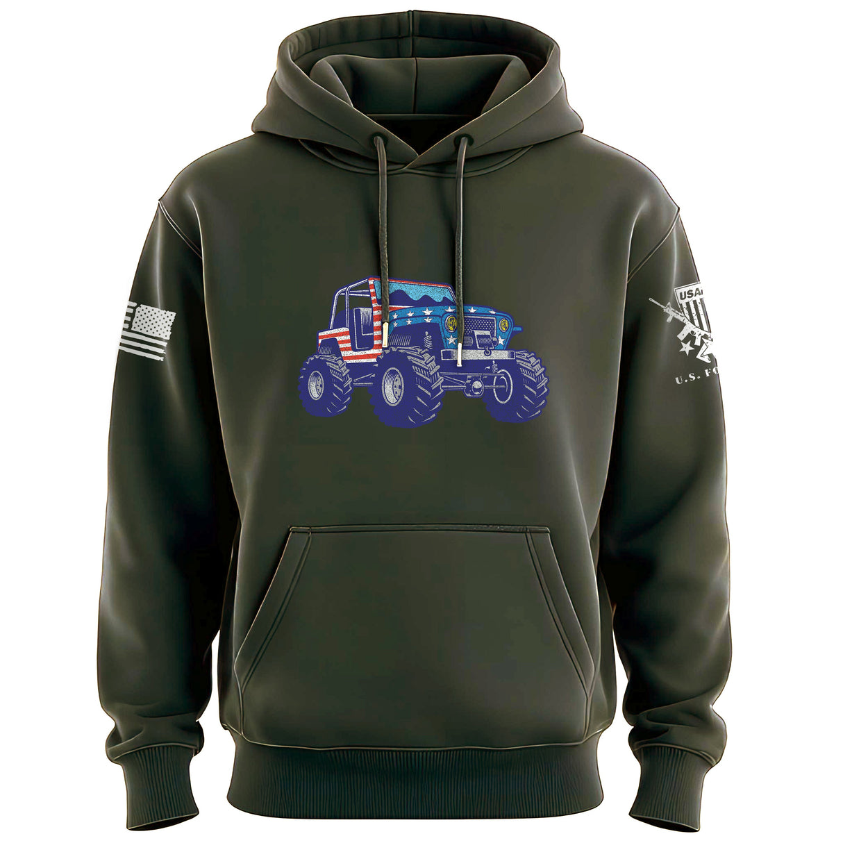 USA FLAG Jeep Hoodie