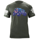 USA FLAG Jeep T-Shirt Shirts 87051-S-MG