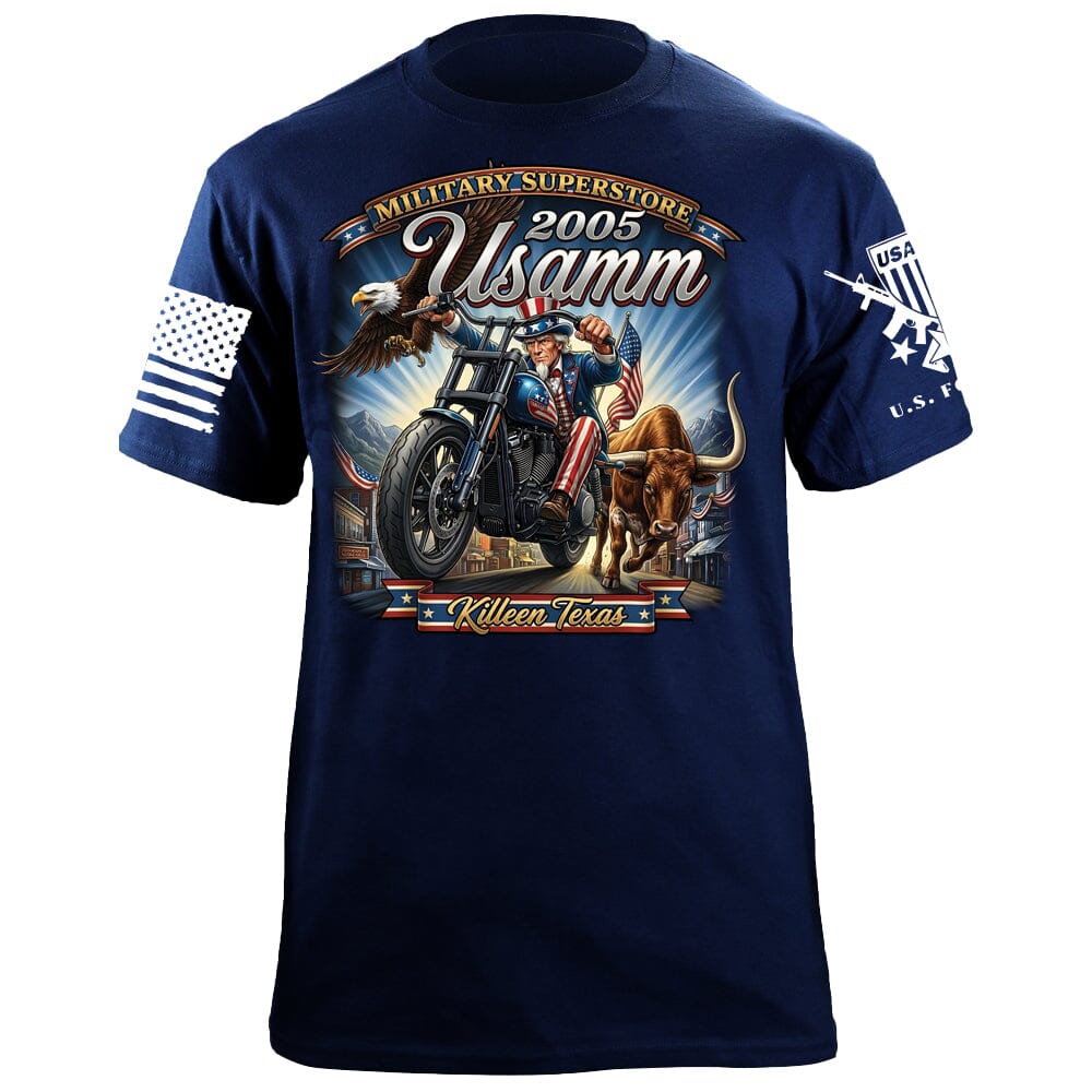 USAMM V-Twin T-Shirt Shirts 88149-S-NAVY