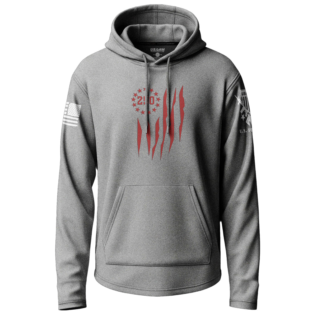 America 250 Tattered Flag Graphic Lightweight Hoodie