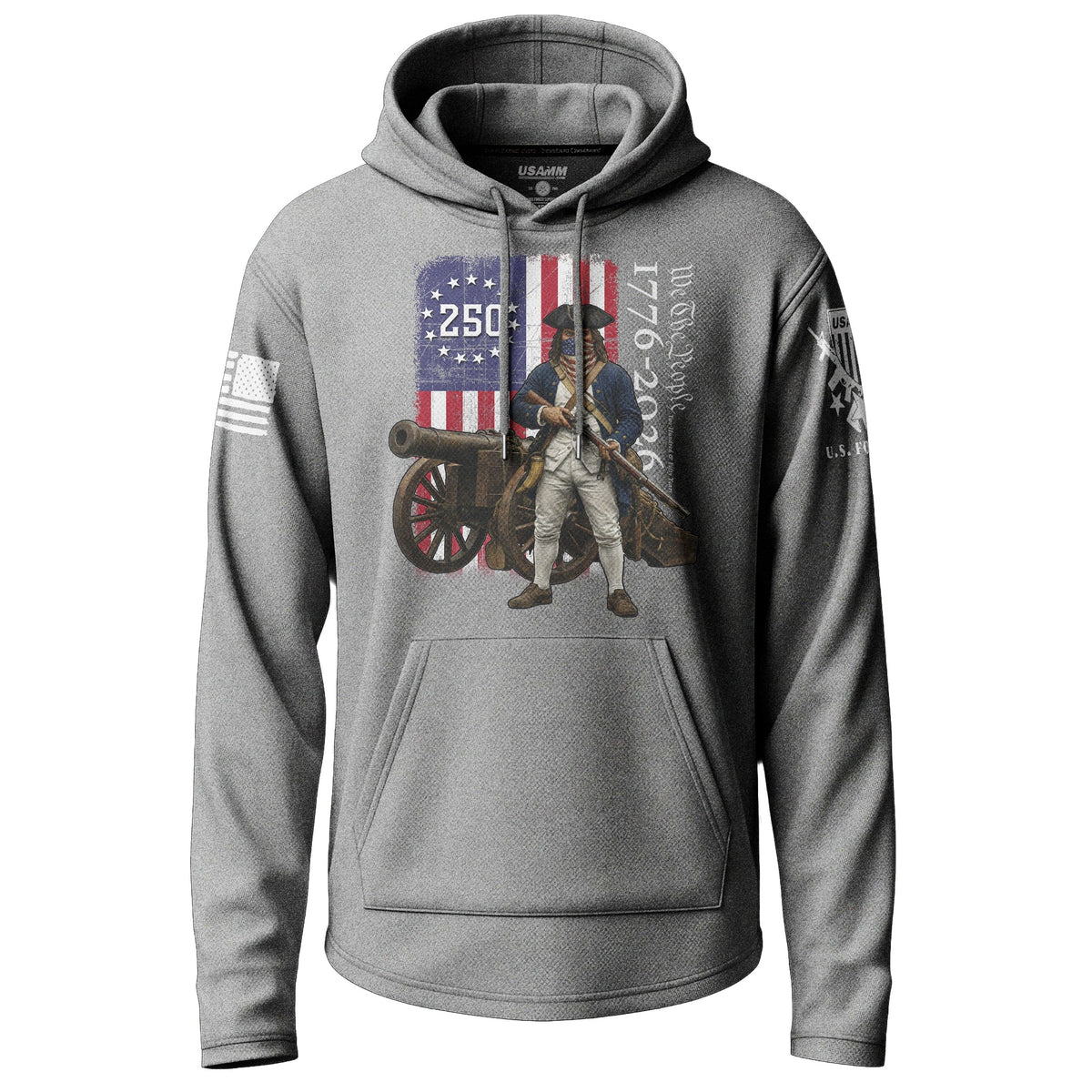 US 250 Patriot Lightweight Hoodie Lightweight Hoodie 90011-S-HG-THIN