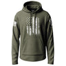 2nd Amendment Distressed Flag Tactical Graphic Lightweight Hoodie