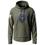 Airborne Ranger Skull Graphic Lightweight Hoodie