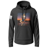 Tactical Pin-Up Girl Graphic Lightweight Hoodie