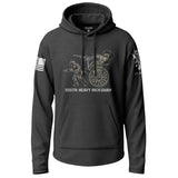 555th Heavy Rickshaw Stencil Lightweight Hoodie Lightweight Hoodie 90013-S-BK-THIN