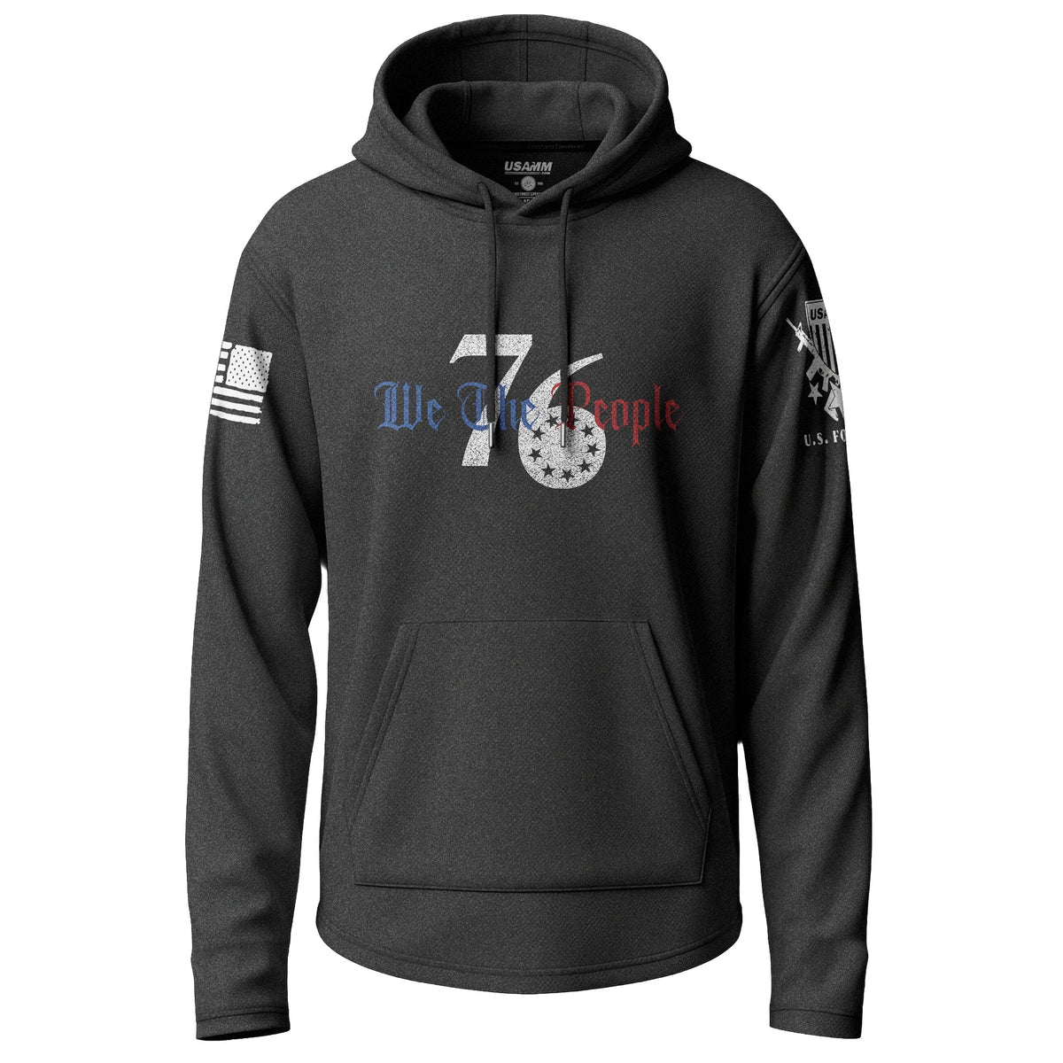 '76 - We the People Lightweight Hoodie Lightweight Hoodie 90009-S-BK-THIN