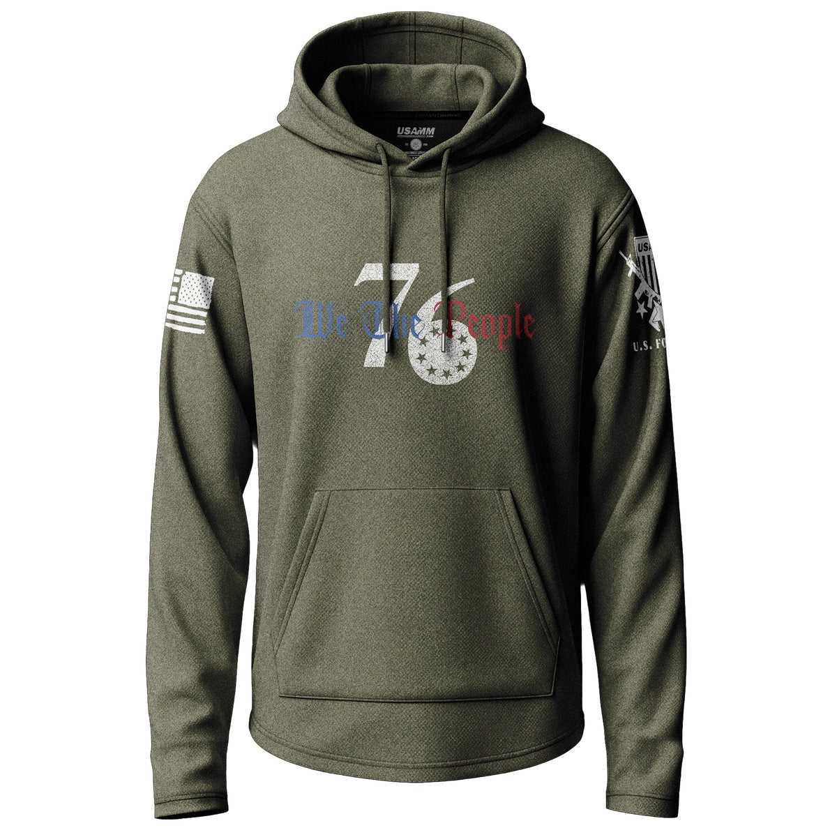 '76 - We the People Lightweight Hoodie Lightweight Hoodie 90009-S-MG-THIN