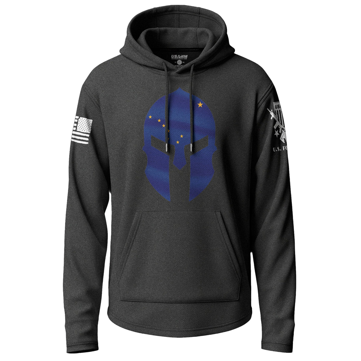 Alaska State Flag Spartan Lightweight Hoodie Lightweight Hoodie 90027-S-BK-THIN