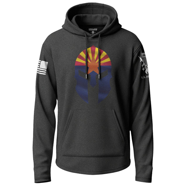 Arizona Spartan Flag Graphic Lightweight Hoodie Lightweight Hoodie 90038-S-BK-THIN