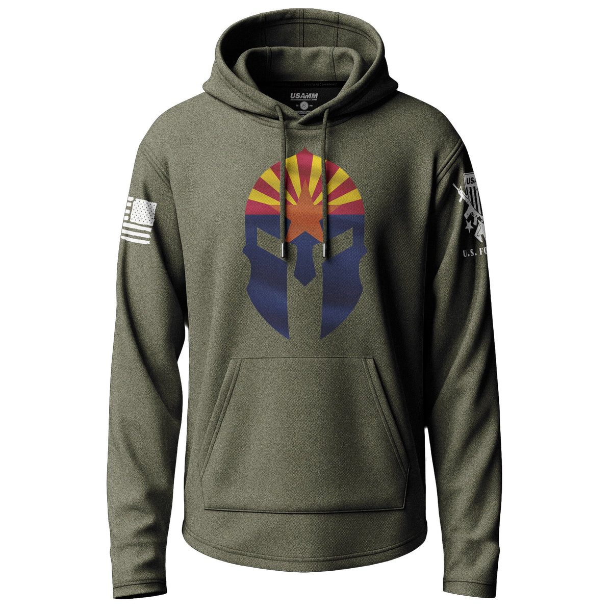Arizona Spartan Flag Graphic Lightweight Hoodie Lightweight Hoodie 90038-S-MG-THIN