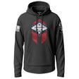 Arkansas Spartan Flag Graphic Lightweight Hoodie Lightweight Hoodie 90040-S-BK-THIN