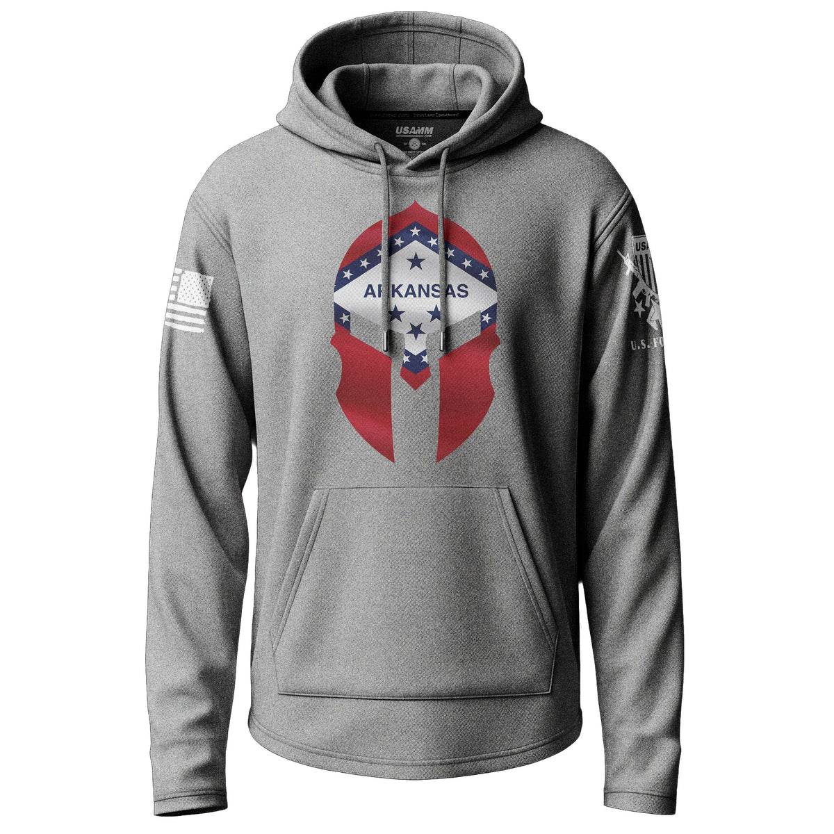 Arkansas Spartan Flag Graphic Lightweight Hoodie Lightweight Hoodie 90040-S-HG-THIN