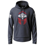 Arkansas Spartan Flag Graphic Lightweight Hoodie Lightweight Hoodie 90040-S-NAVY-THIN