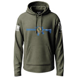 Oklahoma Flag Rifle Graphic Lightweight Hoodie Lightweight Hoodie 90036-S-MG-THIN