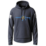 Oklahoma Flag Rifle Graphic Lightweight Hoodie Lightweight Hoodie 90036-S-NAVY-THIN