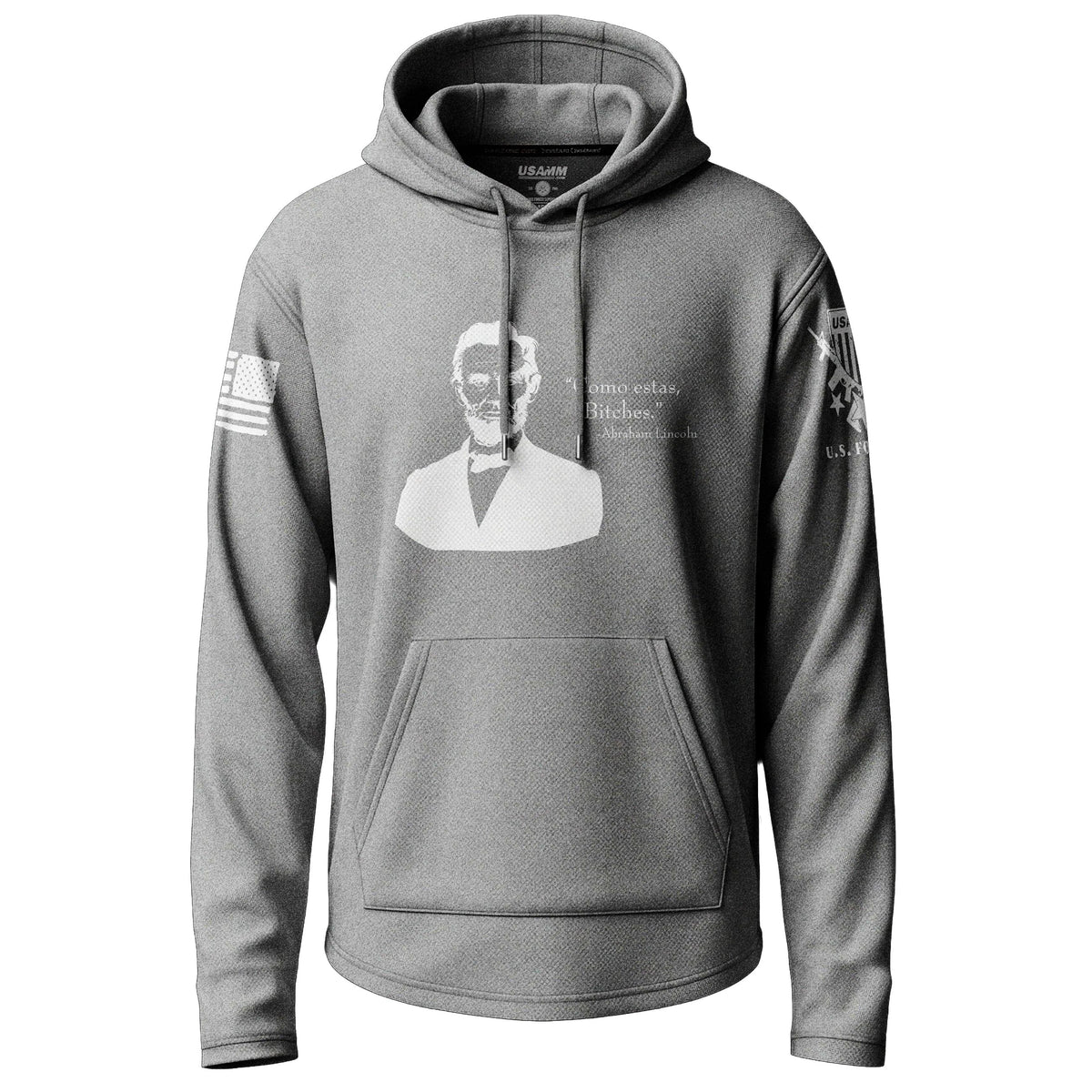 Tactical Abe Lincoln Graphic Lightweight Hoodie Lightweight Hoodie 90048-S-HG-THIN