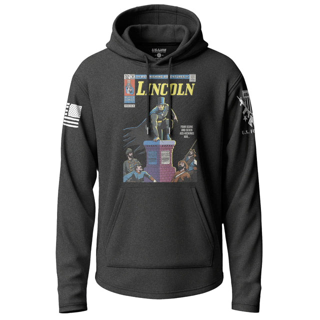 Abraham Lincoln Comic Cover Graphic Lightweight Hoodie Lightweight Hoodie 90050-S-BK-THIN