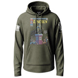 Abraham Lincoln Comic Cover Graphic Lightweight Hoodie Lightweight Hoodie 90050-S-MG-THIN