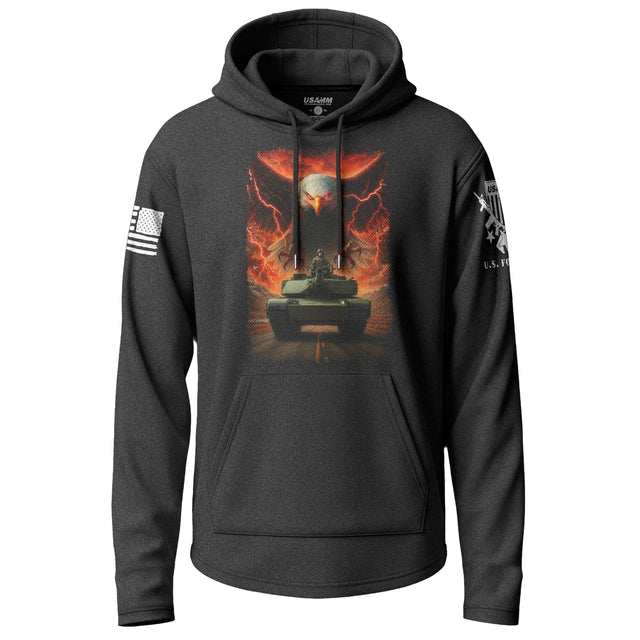 M1A2 Eagle Graphic Lightweight Hoodie Lightweight Hoodie 90018-S-BK-THIN