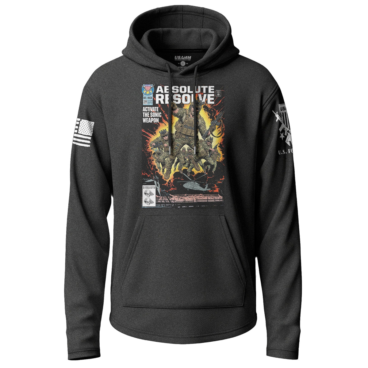 Absolute Resolve Lightweight Hoodie Lightweight Hoodie 90019-S-BK-THIN