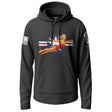 WWII Pin-Up Air Corps Graphic Lightweight Hoodie Lightweight Hoodie 90022-S-BK-THIN