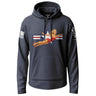 WWII Pin-Up Air Corps Graphic Lightweight Hoodie Lightweight Hoodie 90022-S-NAVY-THIN