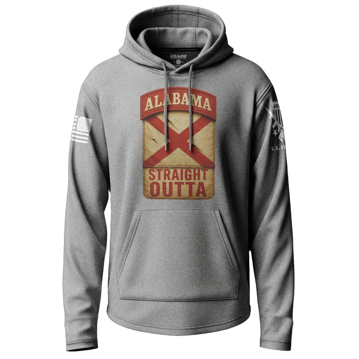 Straight Outta Alabama State Graphic Lightweight Hoodie Lightweight Hoodie 90024-S-HG-THIN