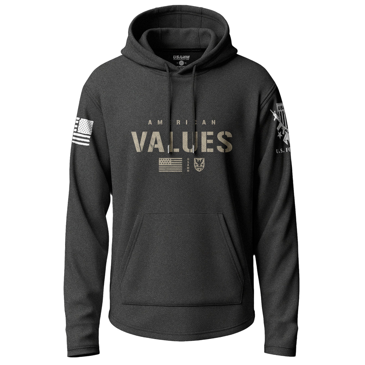 American Values Graphic Lightweight Hoodie Lightweight Hoodie 90031-S-BK-THIN