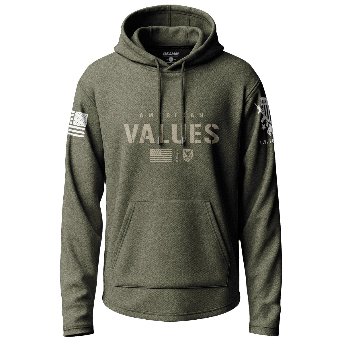 American Values Graphic Lightweight Hoodie Lightweight Hoodie 90031-S-MG-THIN