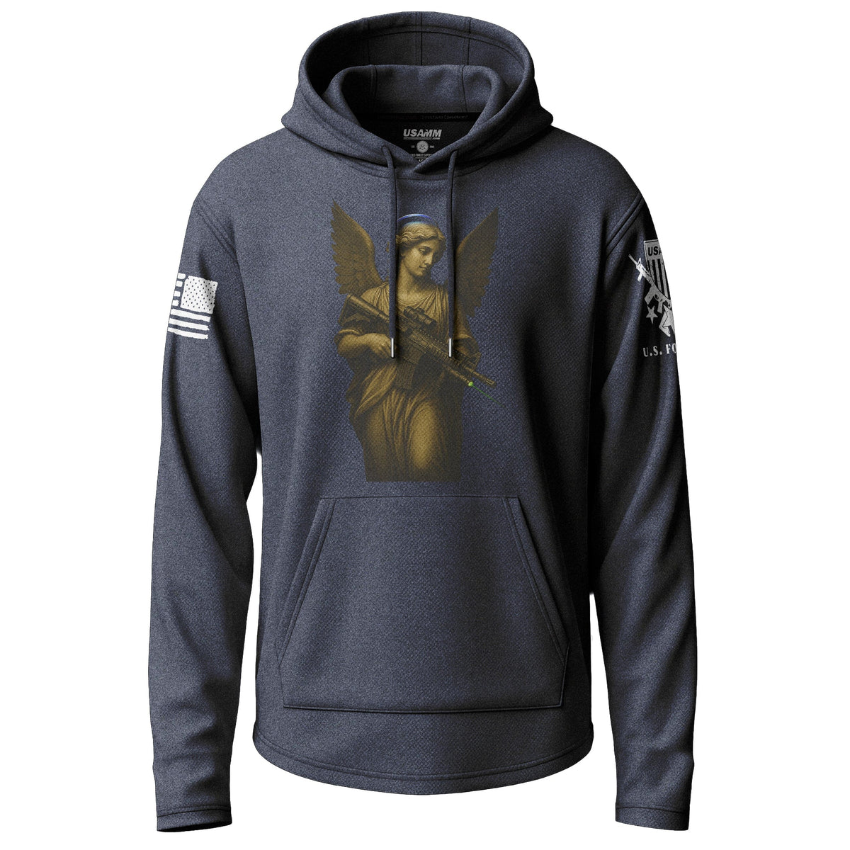 Tactical Angel of Death Graphic Lightweight Hoodie Lightweight Hoodie 90032-S-NAVY-THIN