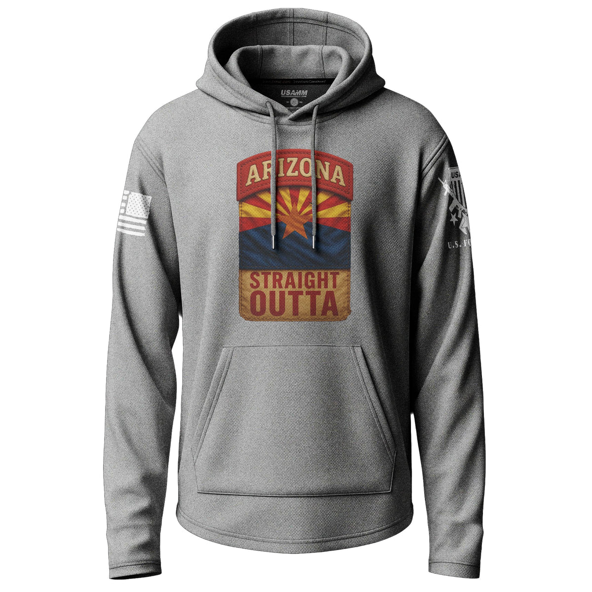 Straight Outta Arizona Lightweight Hoodie Lightweight Hoodie 90039-S-HG-THIN