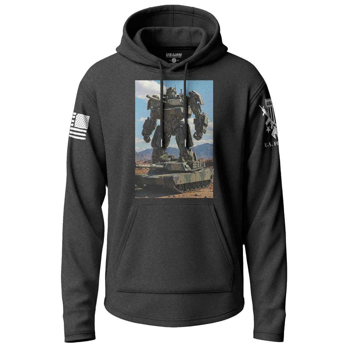 Tactical Armorbot Graphic Lightweight Hoodie Lightweight Hoodie 90044-S-BK-THIN
