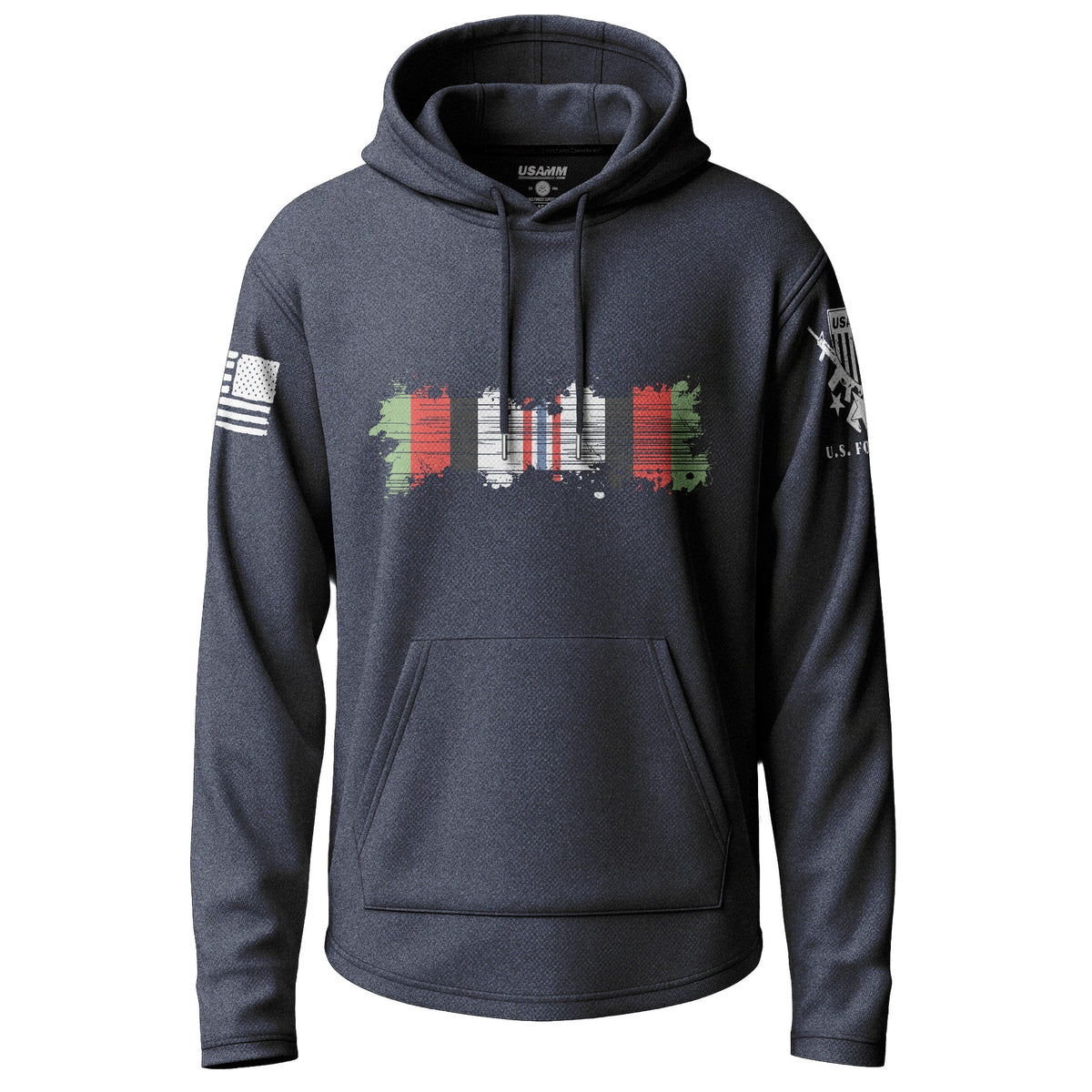 Afghanistan Campaign Medal Ribbon Graphic Lightweight Hoodie Lightweight Hoodie 90052-S-NAVY-THIN