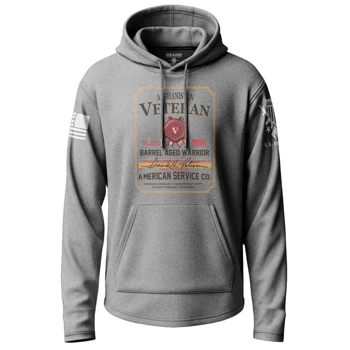 Afghanistan Veteran Whiskey Lightweight Hoodie Lightweight Hoodie 90053-S-HG-THIN